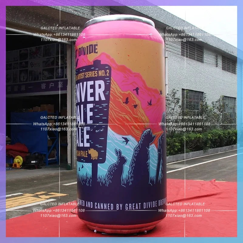 Inflatable Bottle For Shop / Customized Inflatable Drink Can For Decoration / Inflatable Beverage Bottle Can For Advertising