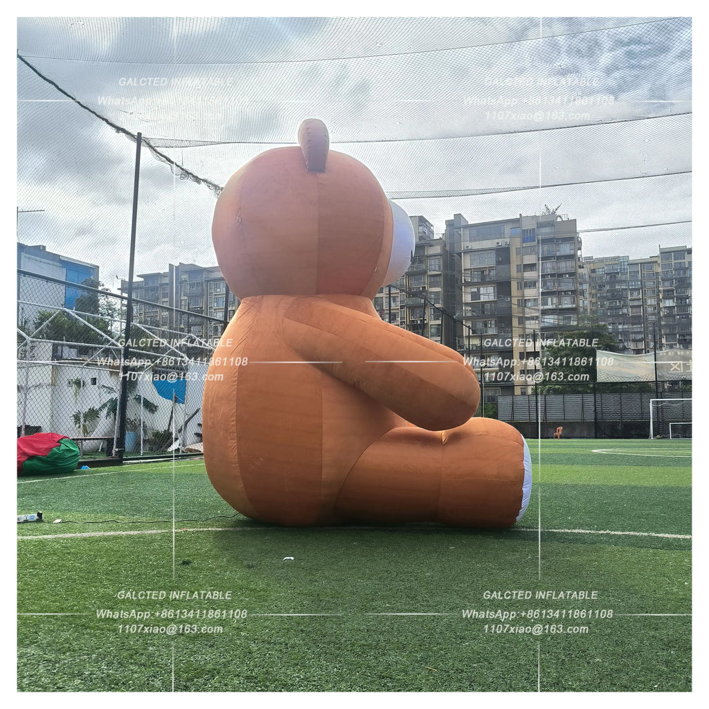 Inflatable Teddy Bear With Blower Giant Outdoor Advertising Display For Event Decoration And Promotion