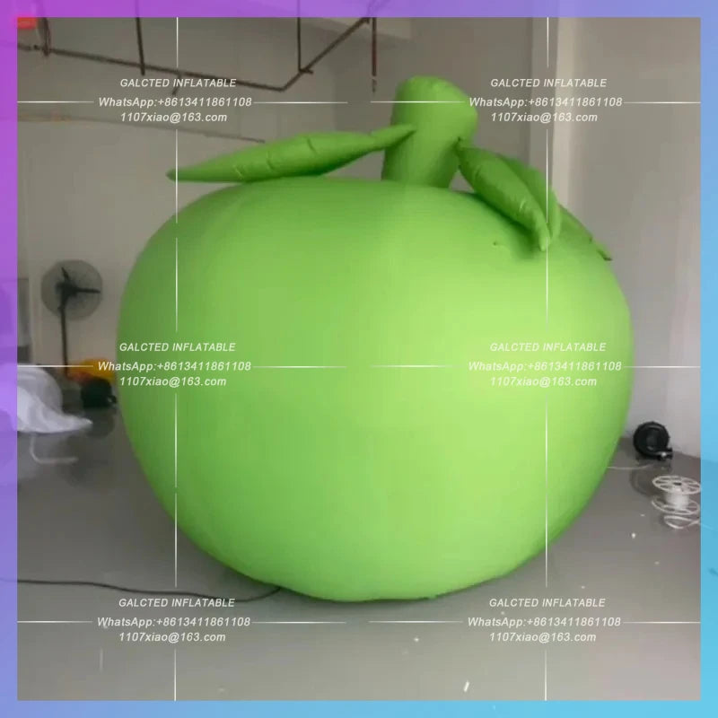 green apple fruit market mascot Large inflatable apple model decoration props can be customized