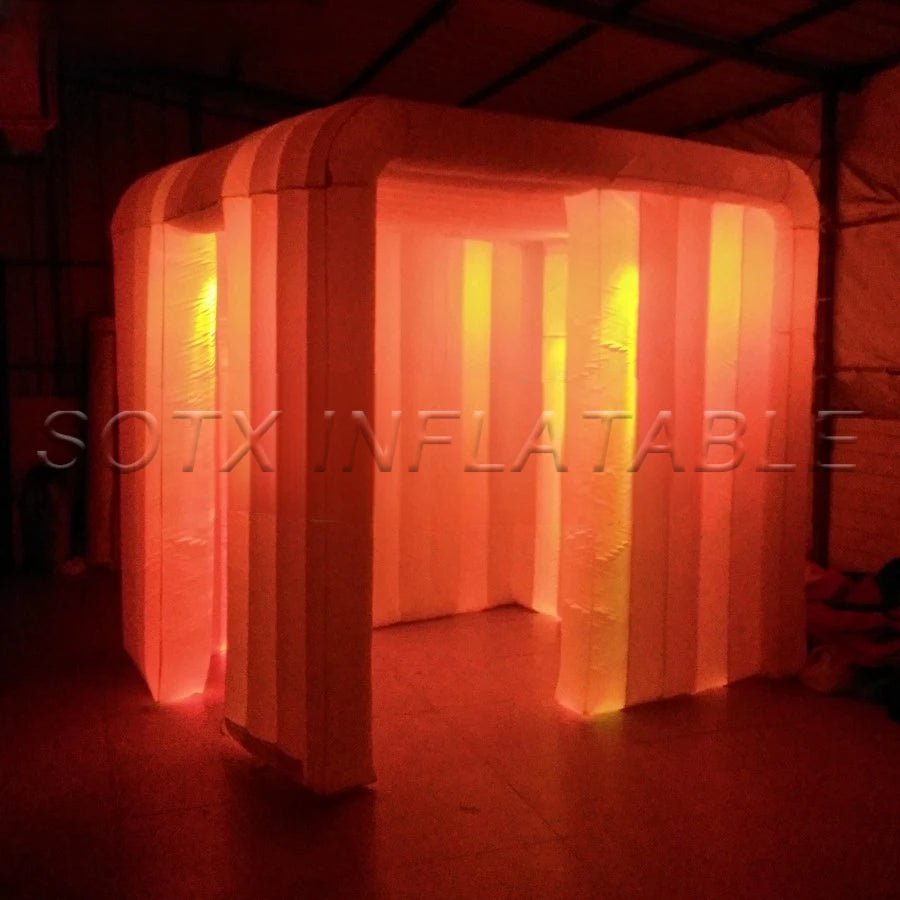 Station with Color Light New Led Booth Top Quality Inflatable Photo Booth Inflatable Wedding Photo Booth Party
