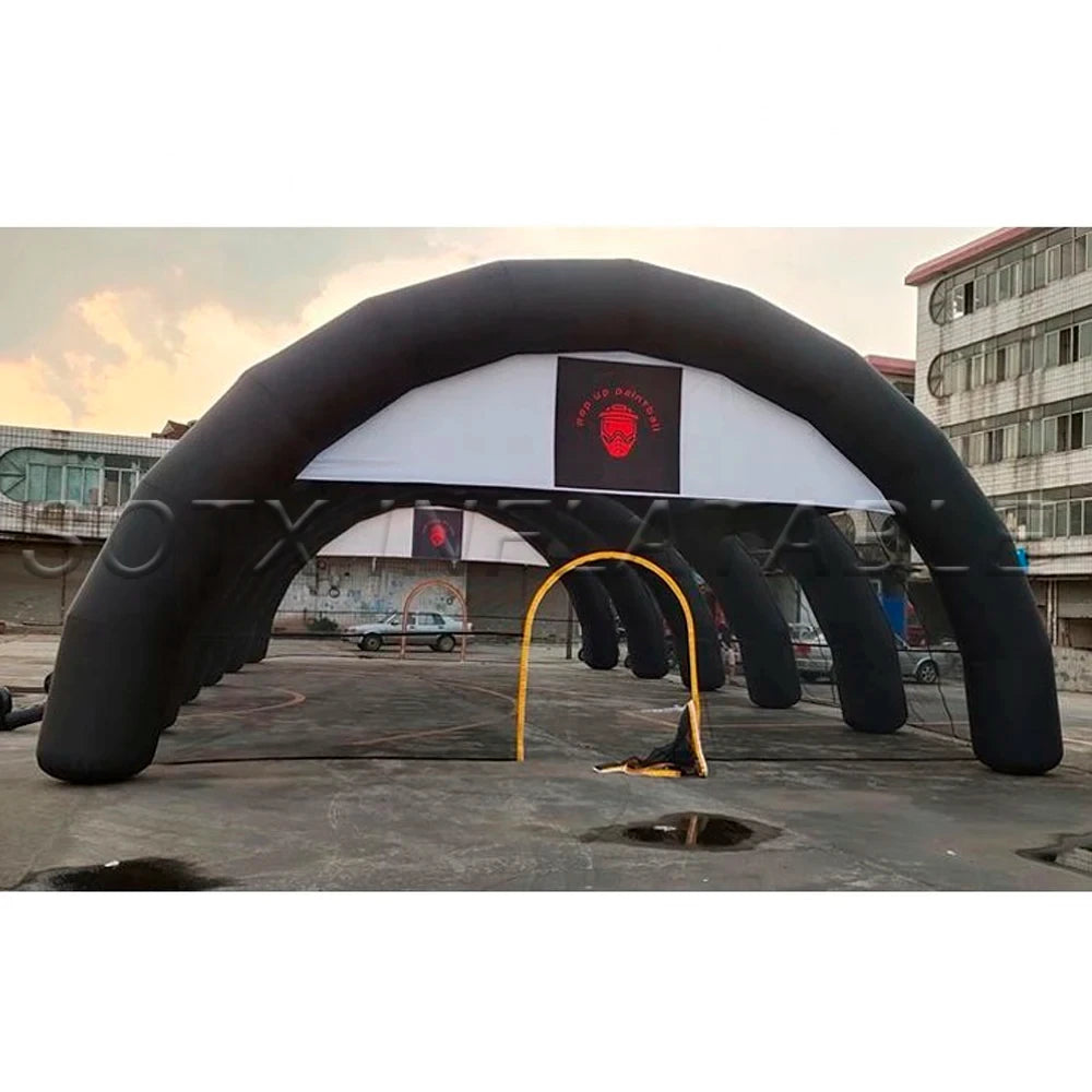 For Party Event Large Dome Black Inflatable Paintball Tent Outdoor Sports Arena Inflatable Arch Event Hall Building Marquee