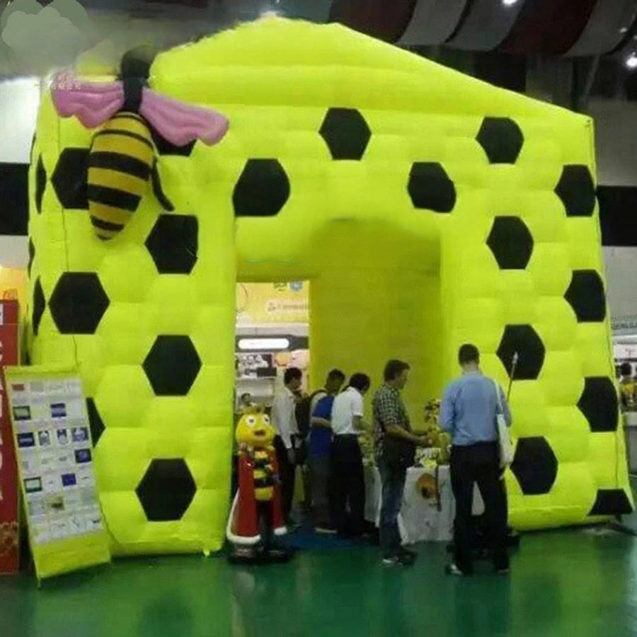 Shows Or Party New Arrival Advertising Inflatable Cube Photo Booth Tent ,Bee House/Tent With Blower For Event,Trade