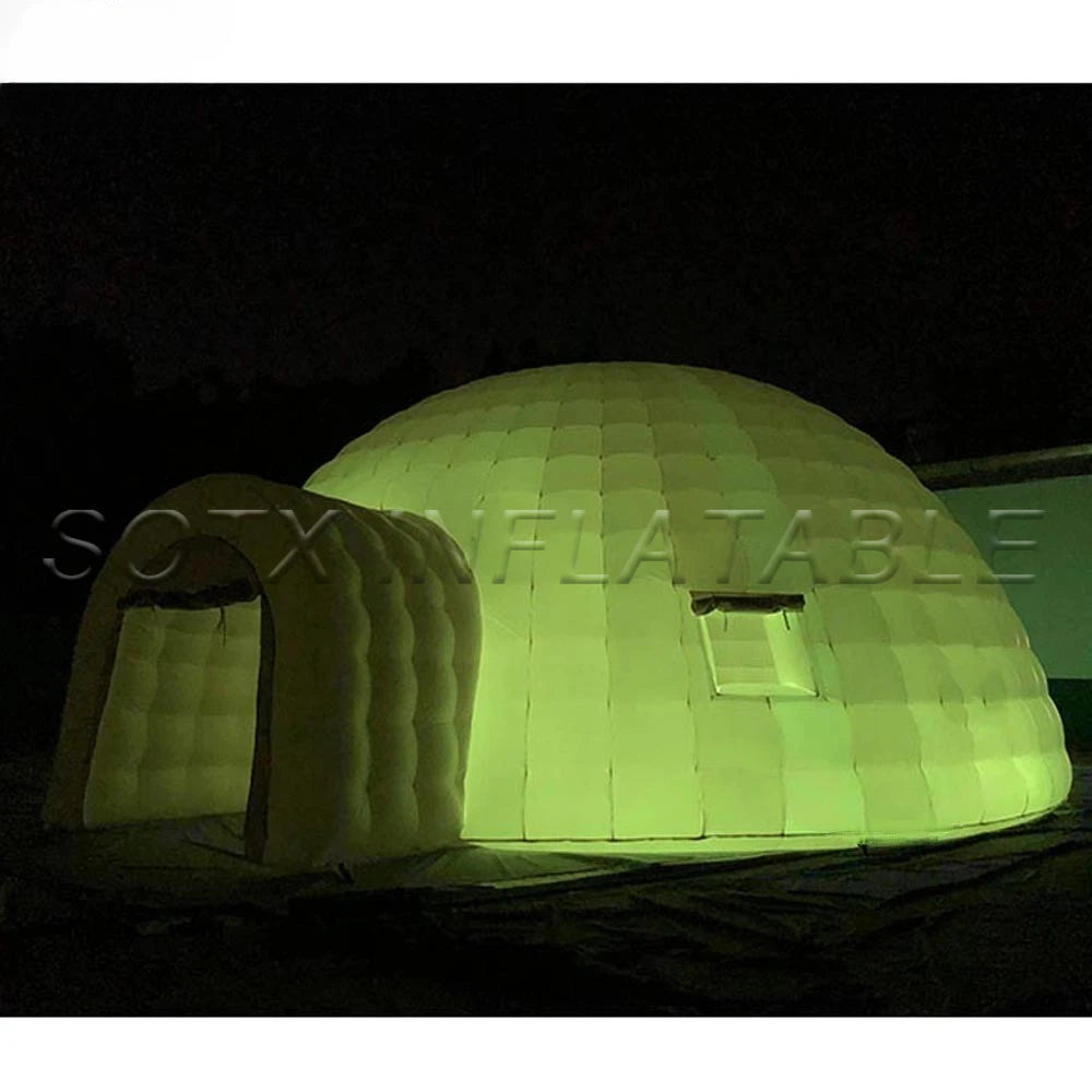 And Decoration Giant Portable White Inflatable Igloo Tent Outdoor Dome Event Party Wigwam With Air Blower For Advertising