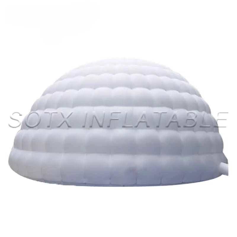 Outdoor Icegloo House 5m Giant Inflatable Dome Tent with Big Opennings LED Lighted Inflatable Igloo Tent Air Marquee