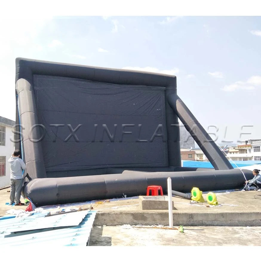 Screen made in China 9X6m Factory directly customized giant Inflatable air structure Movie