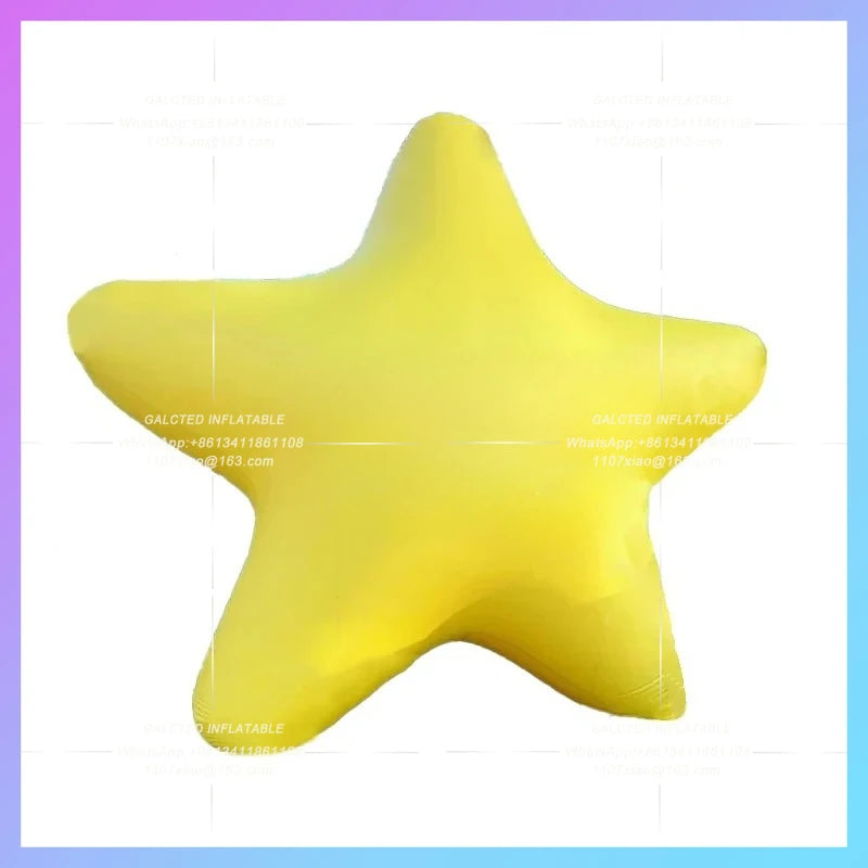 inflatable star yellow cartoon star Night for music club party scence decoration