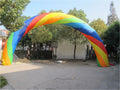 entrance rental Colorful round rainbow inflatable arch for event