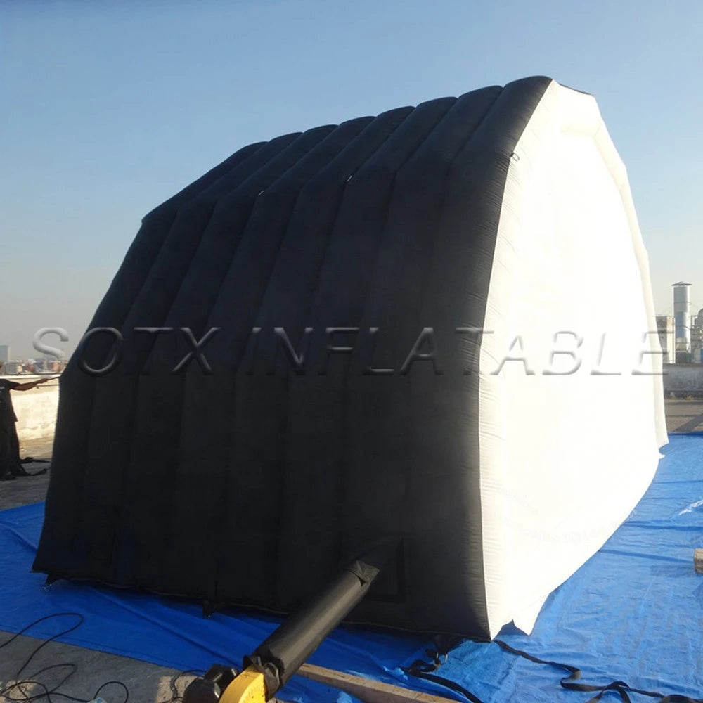 uilding With Continuous Blower Dome Shaped Large Inflatable Stage Tent Luxury Marquee Disco Trade Show House