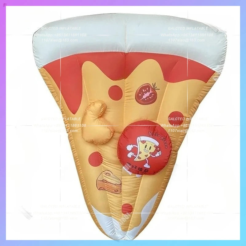 inflatable model Western Fast FoodInflatable cartoon slice pizza  Bakery Food Festival Food Bazaar bar lighting advertising prop