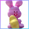 Public Art exhibition Ken Lee Inflatable Pink Rabbit Qiao Qiao Rabbit Love More outdoor art installation