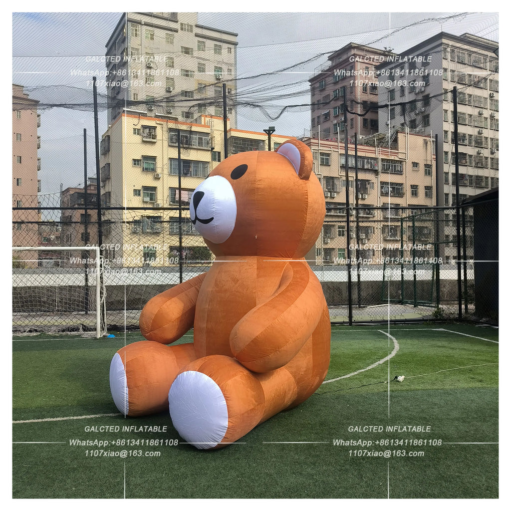 Inflatable Teddy Bear With Blower Giant Outdoor Advertising Display For Event Decoration And Promotion