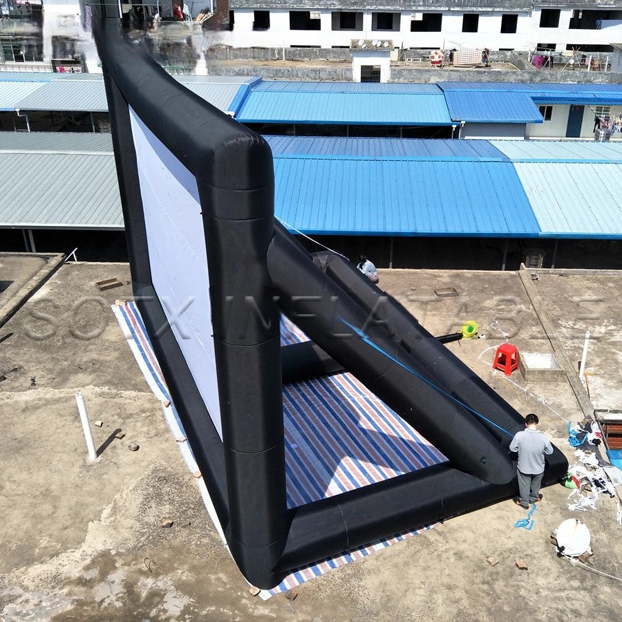 Screen made in China 9X6m Factory directly customized giant Inflatable air structure Movie