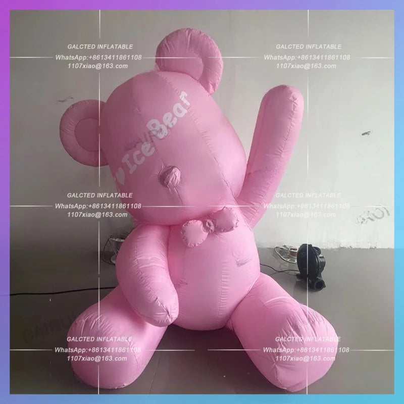 inflatable bear cartoon balloon doll Red cute valentine's Day gift strawberry doll