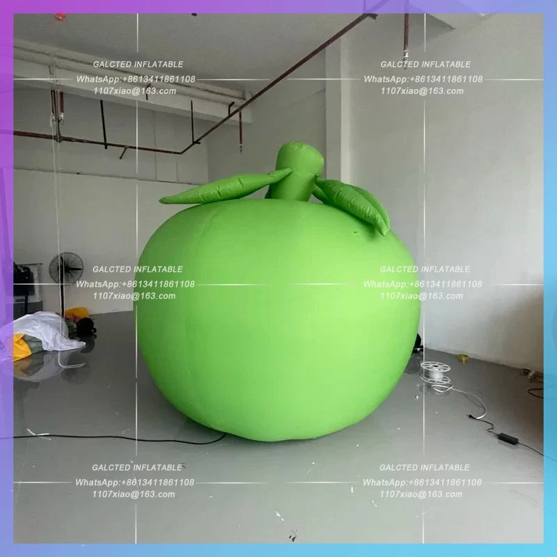 green apple fruit market mascot Large inflatable apple model decoration props can be customized