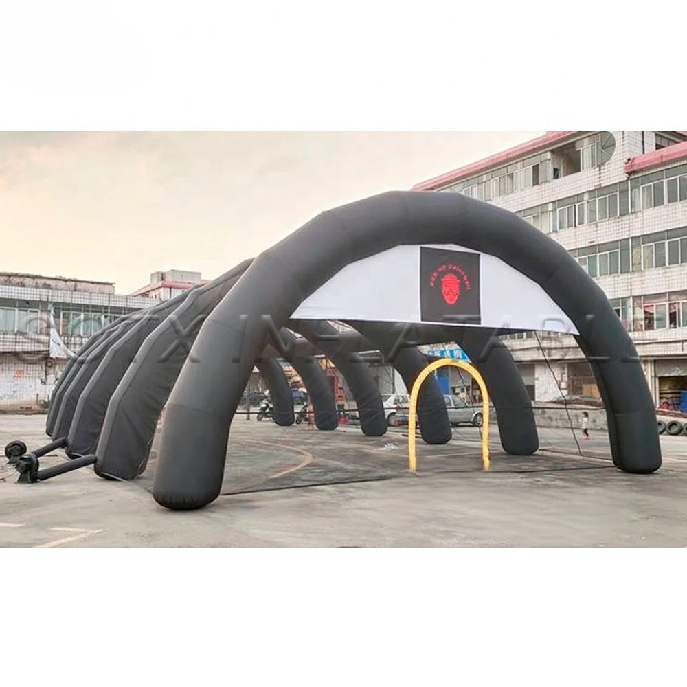 For Party Event Large Dome Black Inflatable Paintball Tent Outdoor Sports Arena Inflatable Arch Event Hall Building Marquee