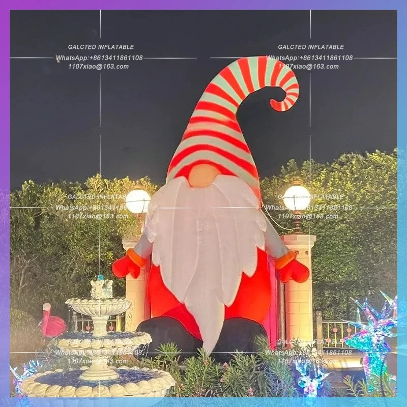 inflatable santa claus for festive party Cute christmas holiday square decoration