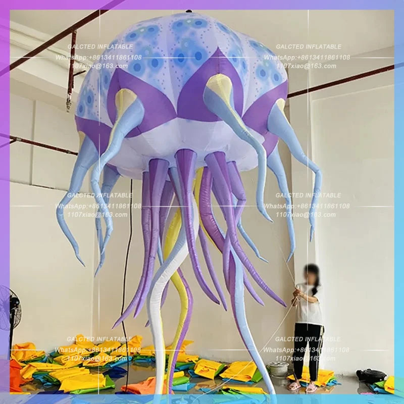 Mall Night Club Bar Marine Life Inflatable Cartoon Dream Jellyfish Air Model theme park hanging lights props