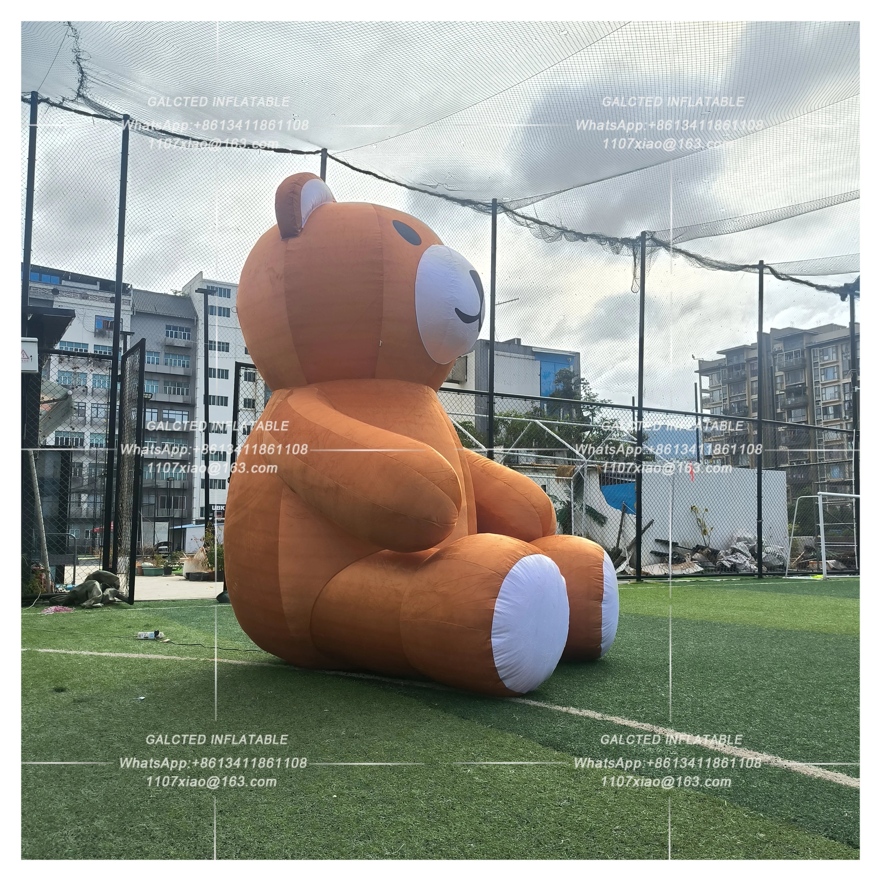 Inflatable Teddy Bear With Blower Giant Outdoor Advertising Display For Event Decoration And Promotion