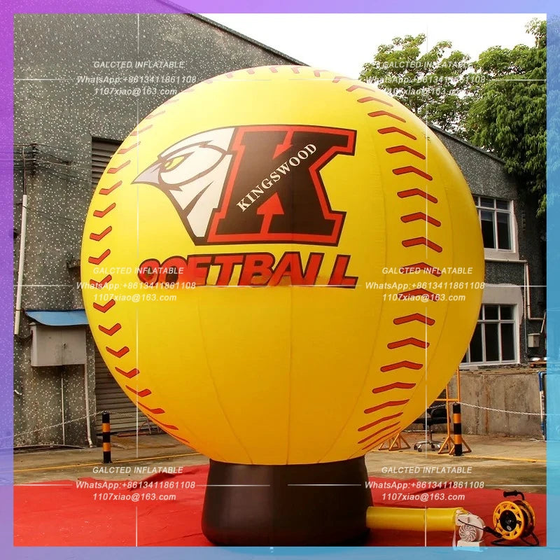 Inflatable Yellow Ground Balloon Customized 13Feet  / Advertising Balloon Inflatable Toys