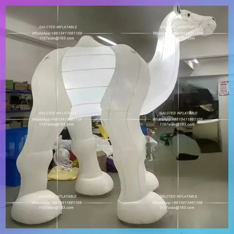 white camels animal zoo advertising hot desert inflatable camel
