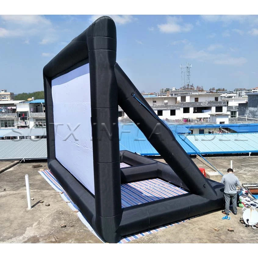 Screen made in China 9X6m Factory directly customized giant Inflatable air structure Movie