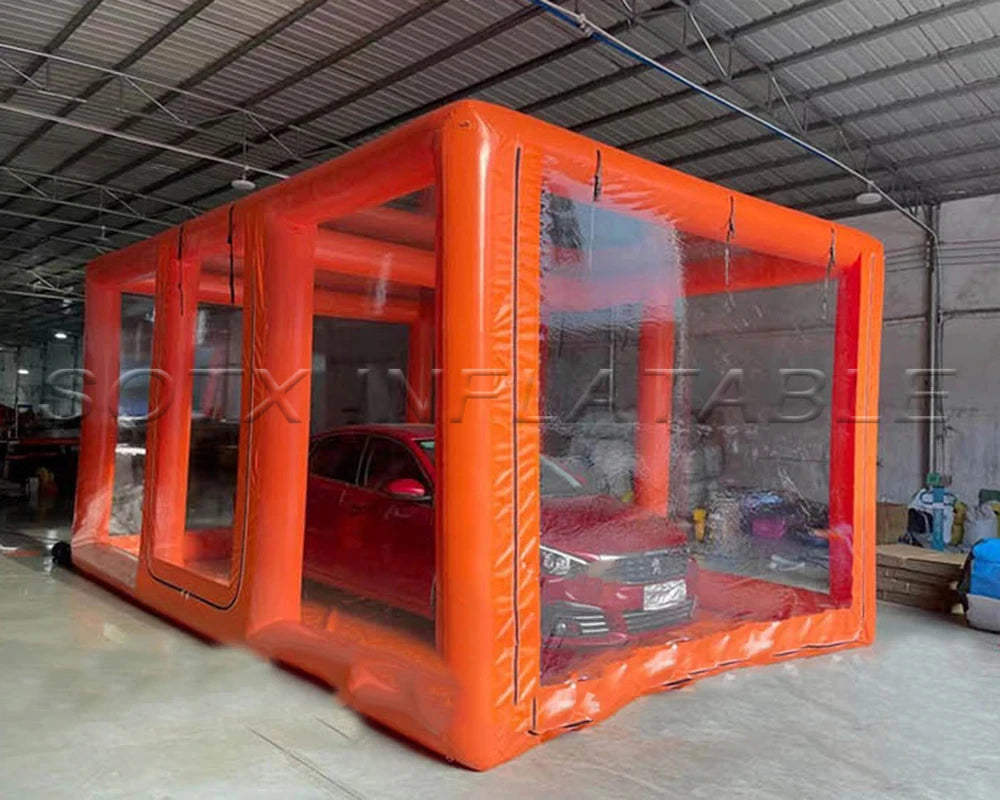 with Fatory Price Durable Outdoor Customized Inflatable Car Garage Tent Mobile Inflatable Car Wash Tent