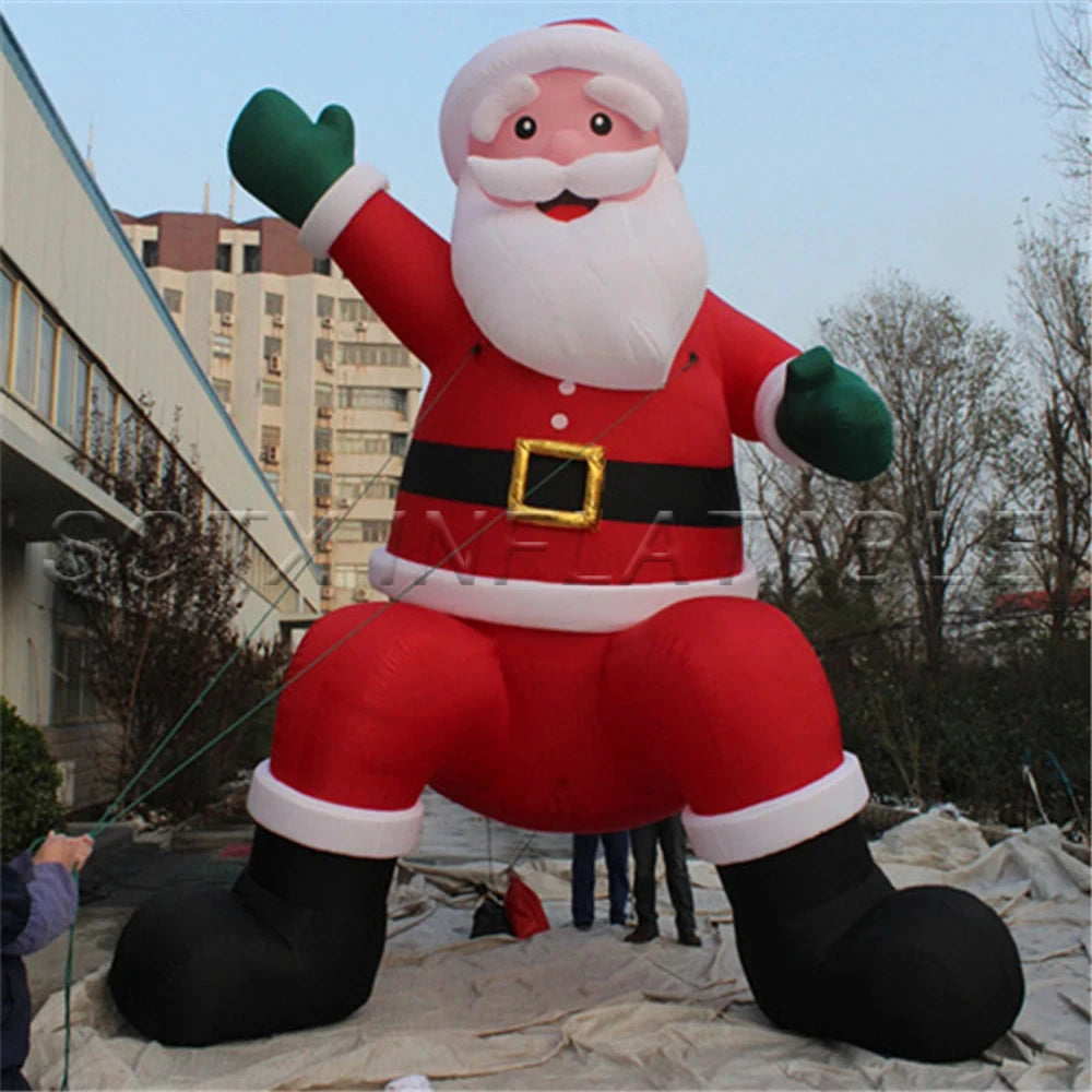 Father Christmas Santa 6m/8m Giant Inflatables Santa Claus Advertising Inflatable Christmas Old Man 2021 New Big Inflatable
