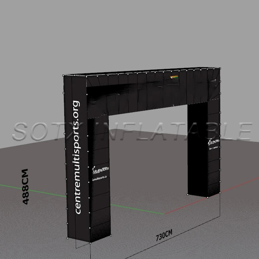 archway For Canada 2022 New Design Square Inflatable Arch,black billboard